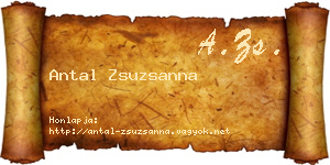 Antal Zsuzsanna névjegykártya